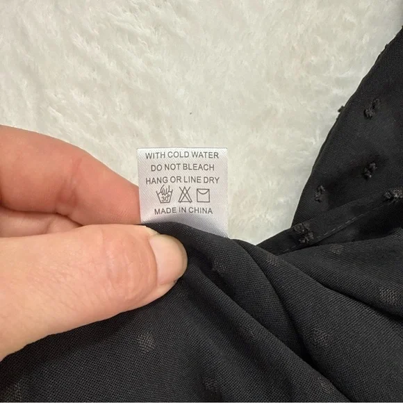 G&E Grace & Emma Women's Western Shirt LS Black Fringe Swiss Dot Embroidered 3X - Picture 7 of 10